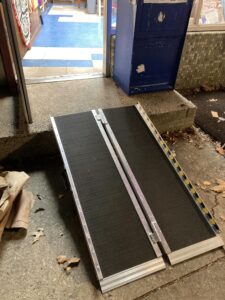 Temporary ramp for the DR center